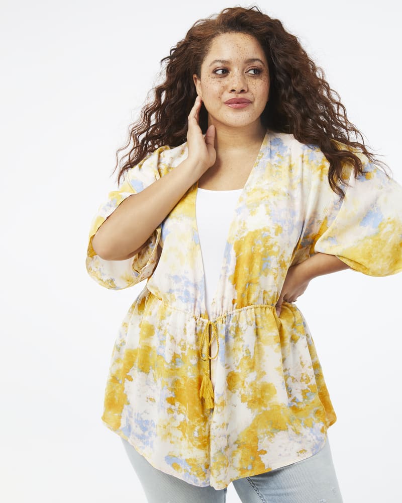 Front of plus size Annette Kimono by Cameo | Dia&Co | dia_product_style_image_id:159007